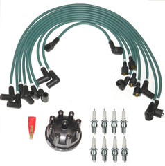 Triumph Stag Silicone HT / Ignition leads & Distributor Cap & Rotor Arm + Plugs