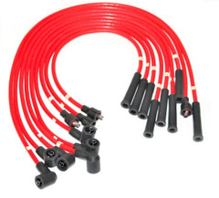 Red HT Leads for Rover V8 Based cars 8mm Silicon manufactured in UK