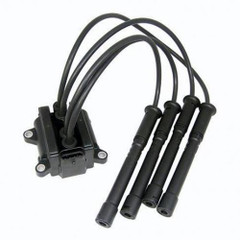 Ignition coil with top quality leads 4 bolt fixing