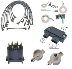 Distributor repair kit module pick up coil cap rotor & Leads for V8 Volvo Penta