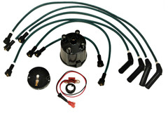 Electronic ignition kit Delco HT leads Cap Rotor Bedford Vauxhall Slant engines
