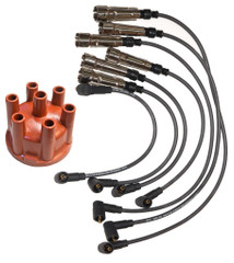 Distributor Cap & HT Ignition Lead set for VW LT 28 31 35 40 45 50 2.4L