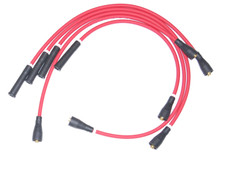 Red HT-Leads for Fiat 124 125 131 Argenta 8mm Made in England