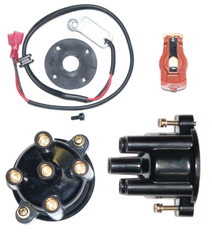 Distributor cap, Rotor, Electronic ignition kit Volvo Penta 4 CYL Marine engines