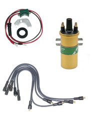 Electronic Ignition Kit Coil Leads For Peugeot 304 1970's with Ducellier non Vac