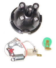 Lucas 23D 25D Distributor Repair kit Cap + Rotor + Points + Condenser UK Stock