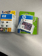 Genuine 2 x  HP 56 Black  & 1 x HP 57 Tri-Colour  Ink Cartridge Set