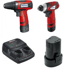 7.2v Compact drill + Compact impact driver 3/8 + 2 Batteries + Charger Kit