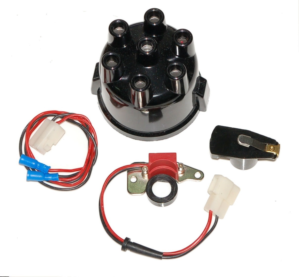Electronic conversion kit, Ford V6 Motorcraft Distributor Cap & Rotor -  Ultra-Automotive