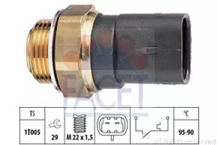 Temperature Switch, radiator fan FACET 7.5136