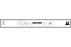 Ignition HT Lead set assembled in the UK 73762