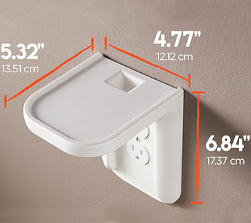 Dimensions of the outlet shelf from Echgoear