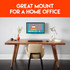 Create a sleek home office by mounting your computer and freeing up desk space.