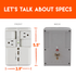 Designed to fit with existing outlets and install in seconds