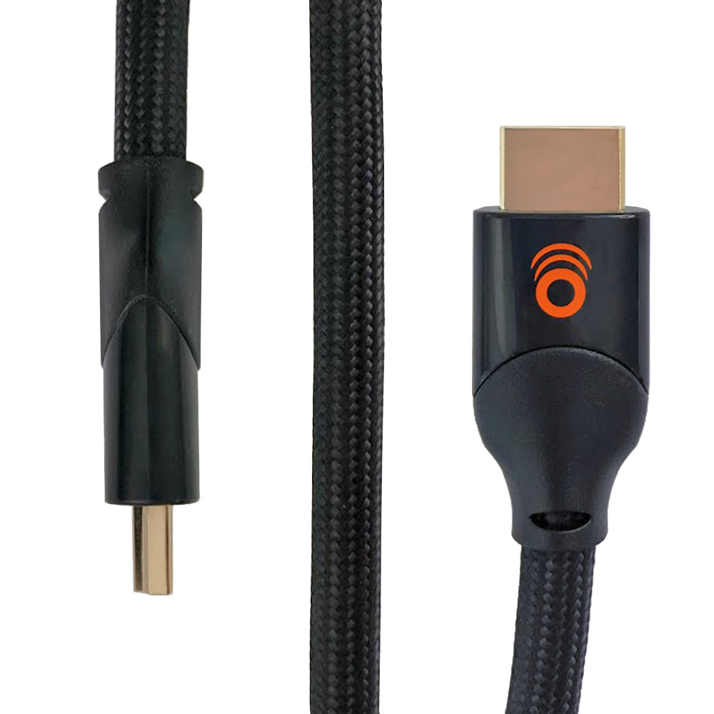 4ft Braided HDMI 2.1 Cable With Gold Plated Connectors For High Fidelity  Signals