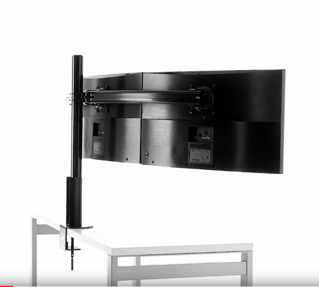 ECHOGEAR Triple Monitor Desk Mount For Screens Up To 27"