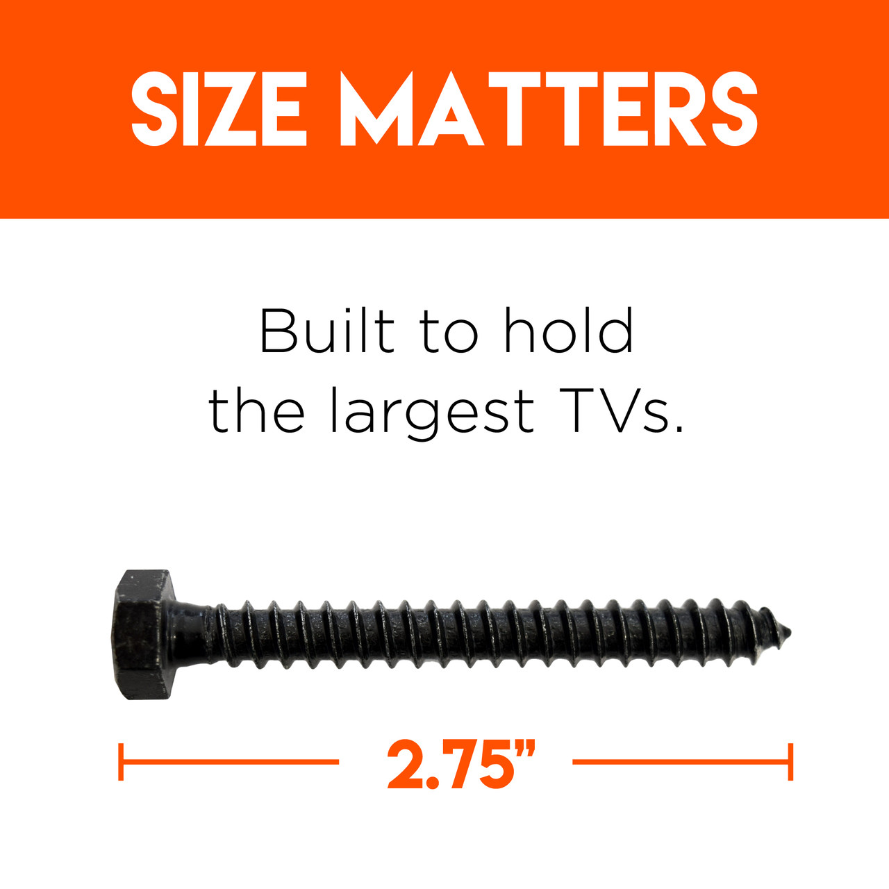 TV Mounting Hardware Pack For Concrete & Wood Stud Installations