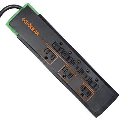 Low Profile Surge Protector Power Strip With Heavy Duty Surge Protection