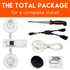 Includes everything you need for a simple DIY cord management solution