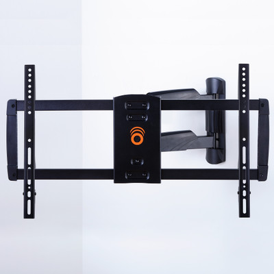 Full motion, single-stud mount perfect for corners