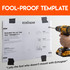 The included fool proof template makes the installation easy and stress-free