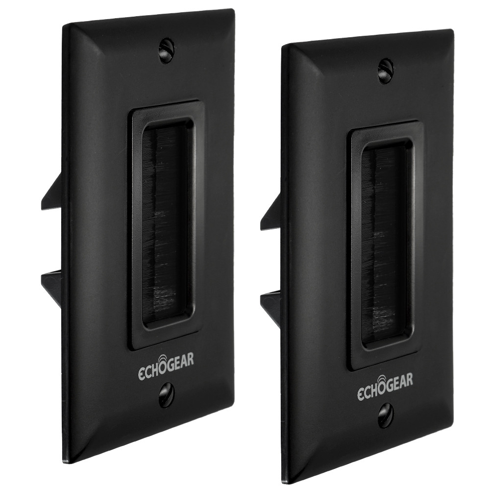 In-Wall Power and Cable Management - EGAV-CMIWP2U Black