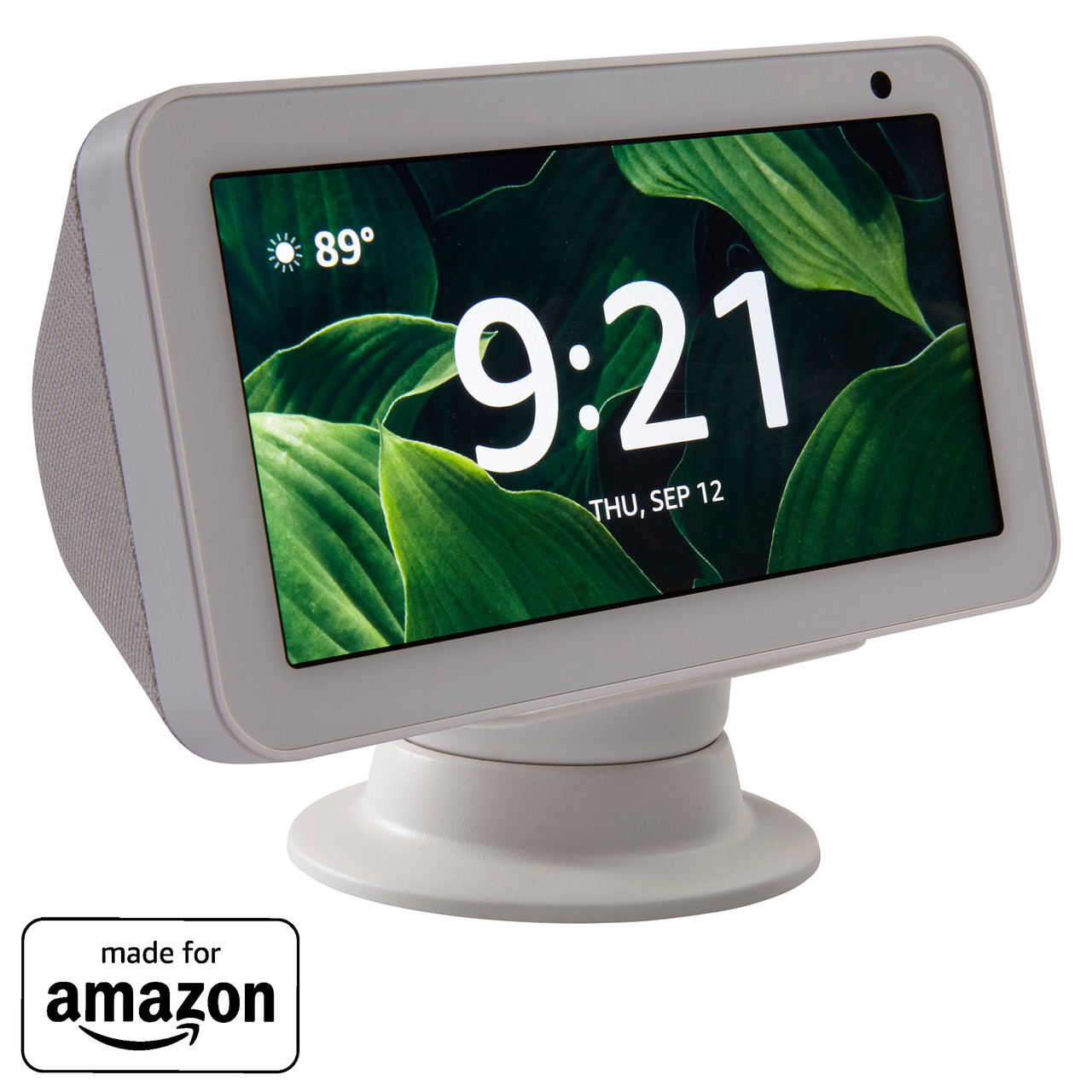 Swivel Stand for Echo Show 8 Adjustable Aluminum Swivel Stand Design and Make for  Echo Show Horizontal 360 Rotation Longitudinal Angle Change Your Camera High Magnetic adsorption White 