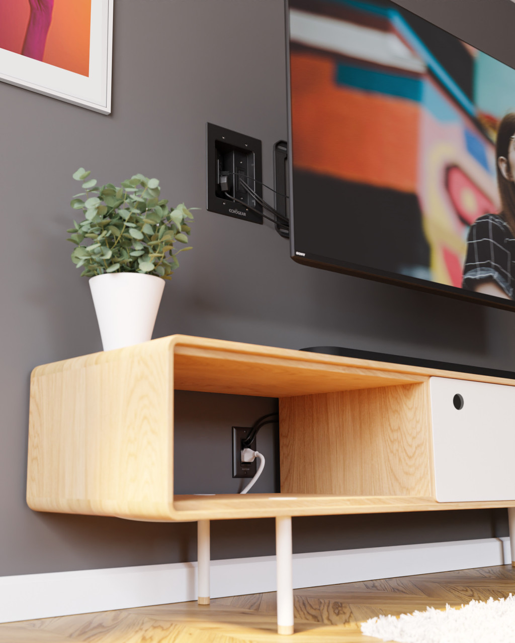 InWall Cable Management KitHide TV Power Cables & Low Voltatge Wires