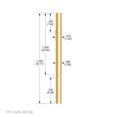 TX-DER-SS100 Double-Ended Receptacle