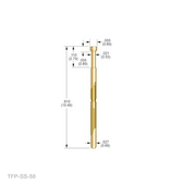 (.050mill spacing)- (.089 short stroke) SPRING PROBE (Pack of 25 @ $2.73/ea)