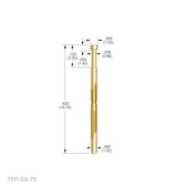 (.075mil - 1.40 Short Stroke) SPRING PROBE (Pack of 25 @ $2.15/ea)