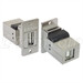 Flanged Panel Mounted USB 2.0 Coupler - Shielded, Type A/B Connectors