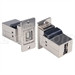 Flanged Panel Mounted USB 2.0 Coupler - Shielded, Type B/A Connectors