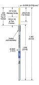 (.075mil spacing) Spring Probe (.250 Stroke) - TX-TOP075 (Pack of 25 @ $5.40/ea)