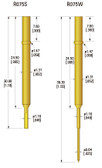 (.075mill spacing) Receptacle for TX-TOP075 Spring Probes (Pack of 25 @ $1.30/ea)