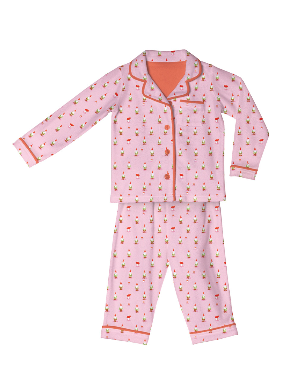 kids-flannel-pajamas-kids-pajama-set-kids-classic-pajamas-gnome