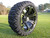 Radial 23x10.5R15 Innova Edge lifted golf car tire mounted on AR688 machined black wheel