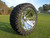 Radial 23x10.5R15 Innova Edge lifted golf car tire mounted on AR618 chrome wheel. 
