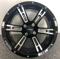 15 inch Innova DRIVER golf car tire 205/35R15 and AR638 ATTACK black face with machined spokes wheel