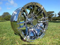12" GOLF CAR WHEEL 12X7 AR538 PRESTIGE +0MM  4 HOLES CHROME