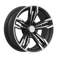 15" GOLF CAR WHEEL 15X6 AR588 -25MM OFFSET 4 HOLES MACHINED BLACK