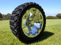 15 inch Innova Edge lifted golf car tire 23x10.5R15 and AR688 Chrome wheel