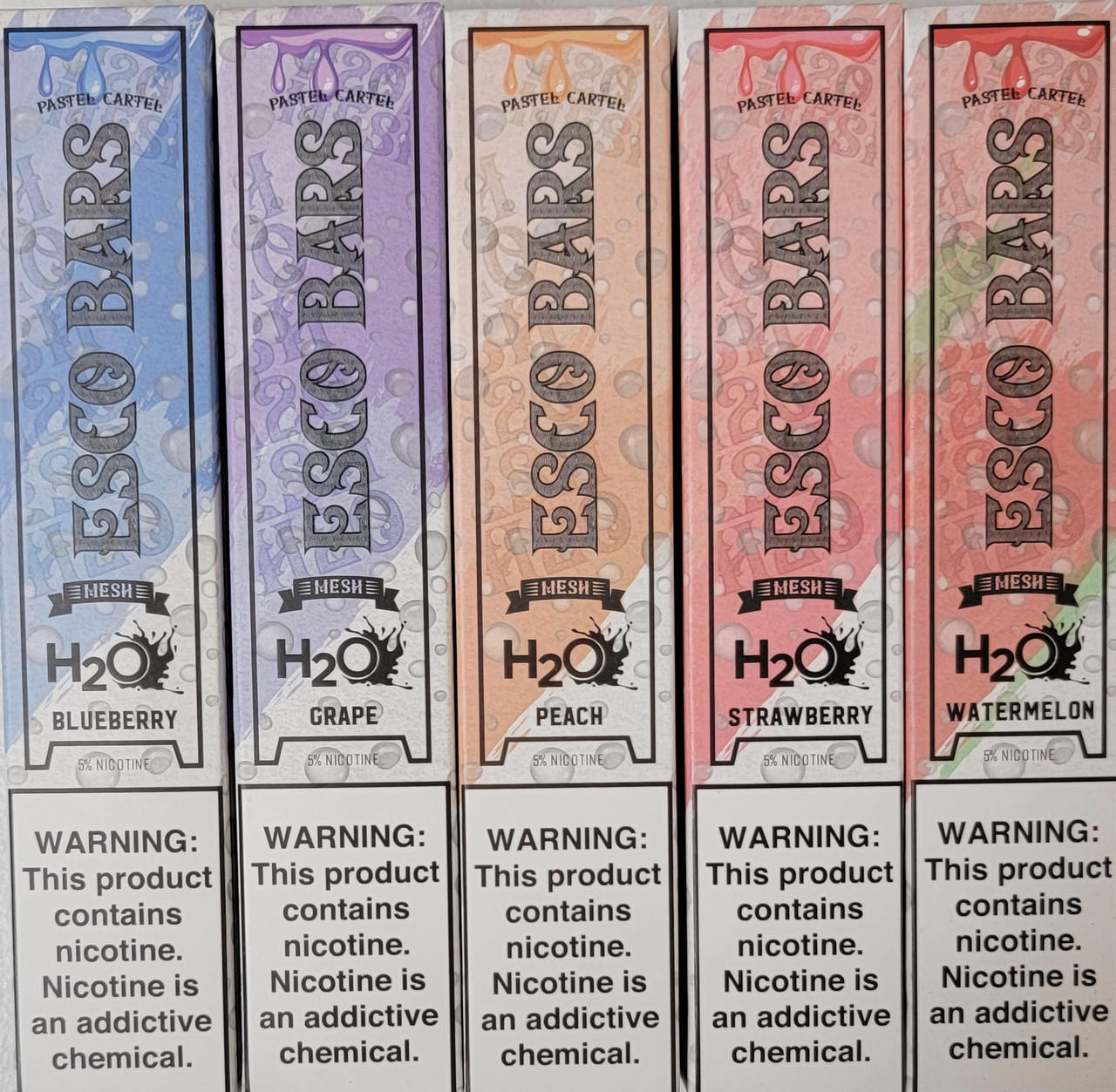 h2o vape Esco Bars H2O Water Based Nicotine Disposable Vape