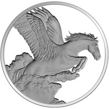 2014 Year of the Horse - Pegasus 1oz Silver Proof Tokelau Coin - Reverse