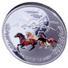 2014 Year of the Horse - Ying Yang 65mm 1oz Silver Coloured Proof Tokelau Coin - Reverse