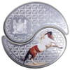 2014 Year of the Horse - Ying Yang Horse 0.5oz .925 Silver Coloured Proof Fiji Two Coin Set - Obv & Rev,