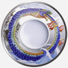 2013 Year of the Snake - Snake Infinity 1oz Silver Ring-Shaped Coloured Proof Tokelau Coin - Obverse