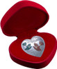 Messages of Love - 2013 Eternal Love Heart 20g Silver Heart-Shaped Coloured Proof Cook Islands Coin in red heart-shaped case