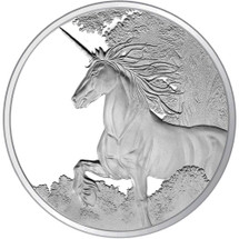 Creatures of Myth & Legend - 2014 Unicorn 1oz Silver Proof Tokelau Coin - Reverse