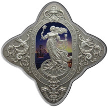 2014 Lady of Fortune 1oz Silver Coloured Antique Tokelau Coin -